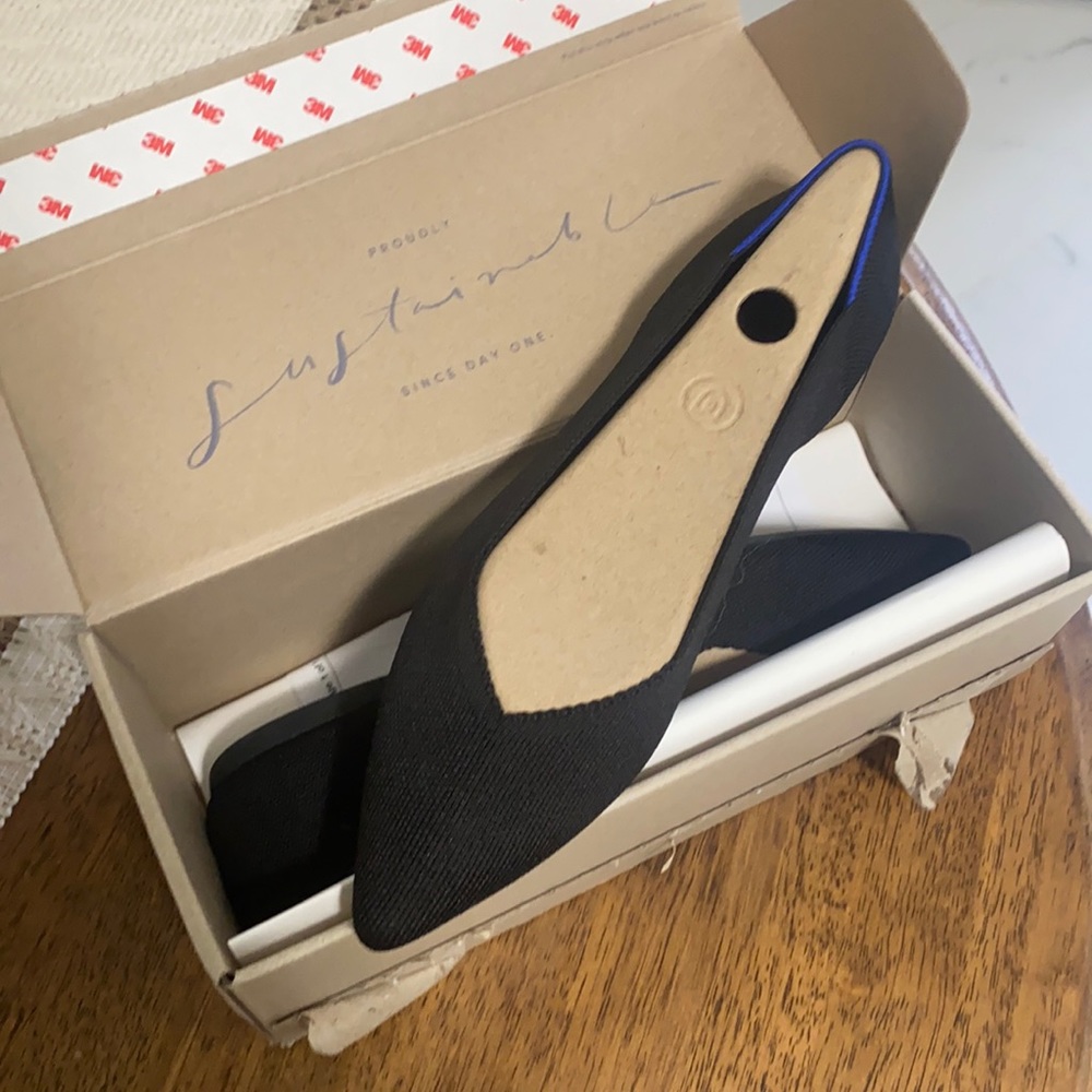 New pointed toe Rothy’s in Black